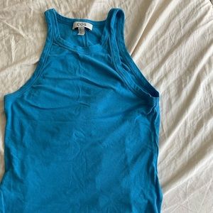 COS gorgeous blue color tank top